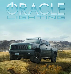 Chevrolet Silverado Headlight Halo Kit - ORACLE Lighting - LED Round Style - Blue - `07-`13